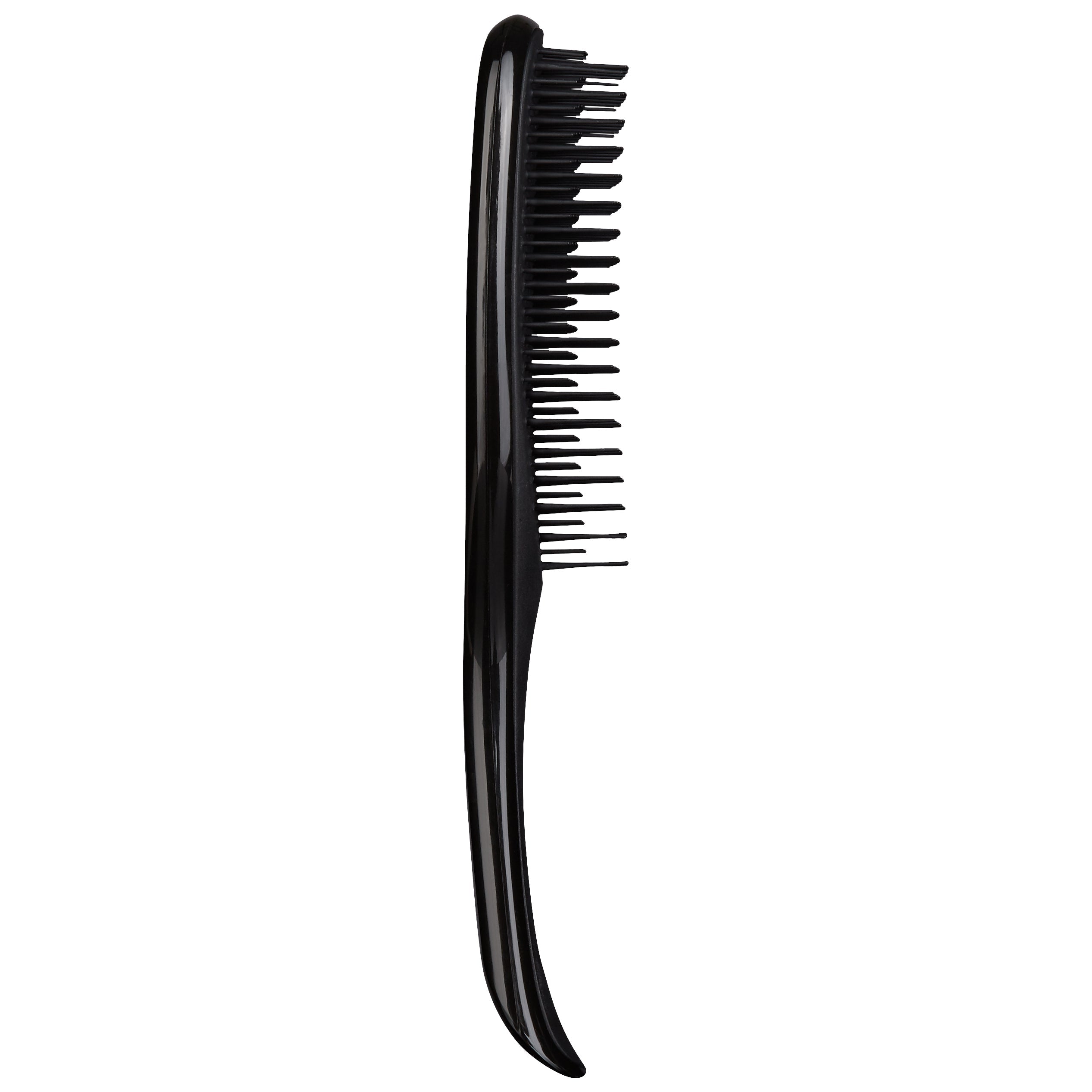 Tangle Teezer The Ultimate Detangler Black hairbrush with ergonomic handle and two-tiered teeth technology for effortless detangling of wet and fragile hair.