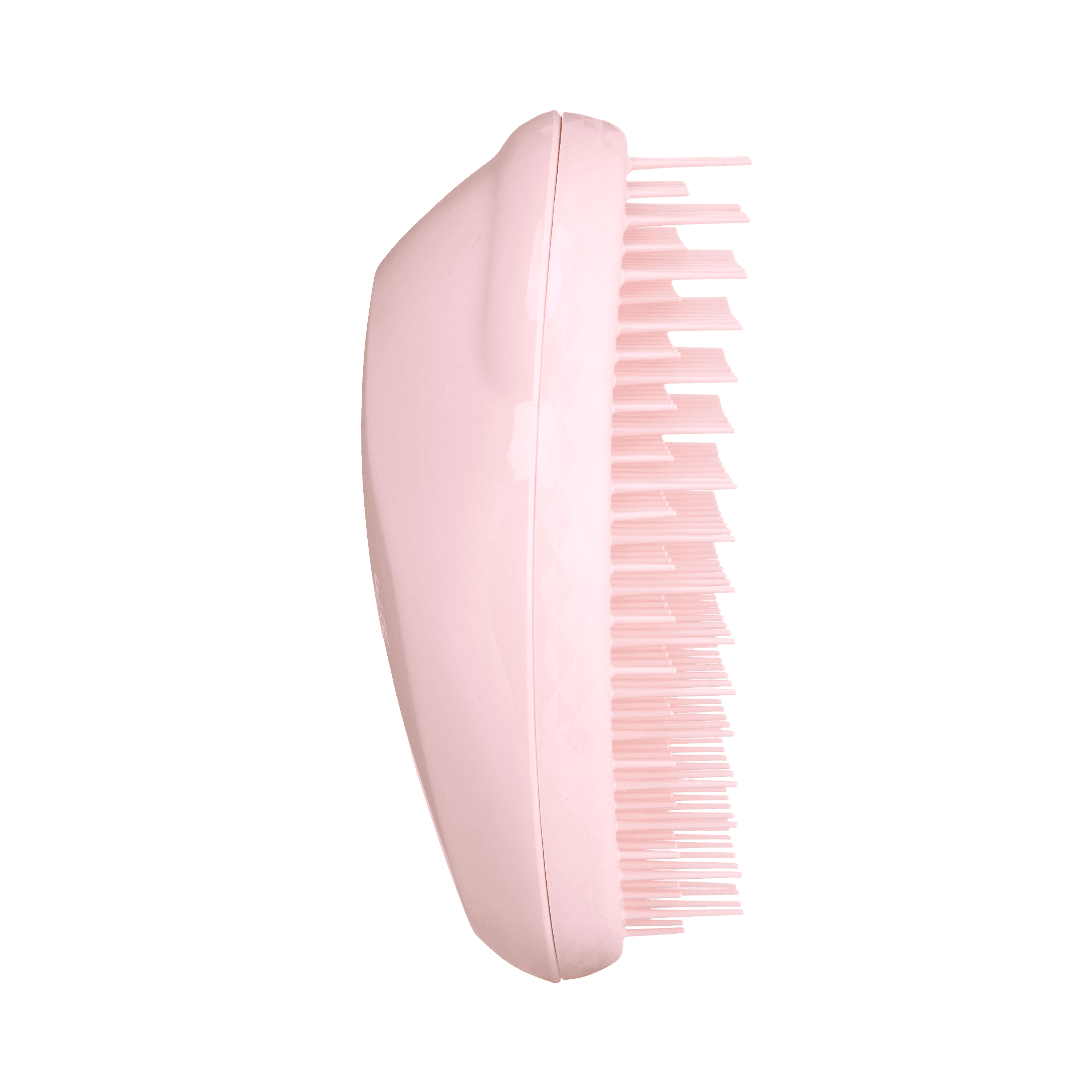 Tangle Teezer Original Mini Millennial Pink hairbrush with compact design and two-tiered teeth technology for effortless detangling and smoothing.