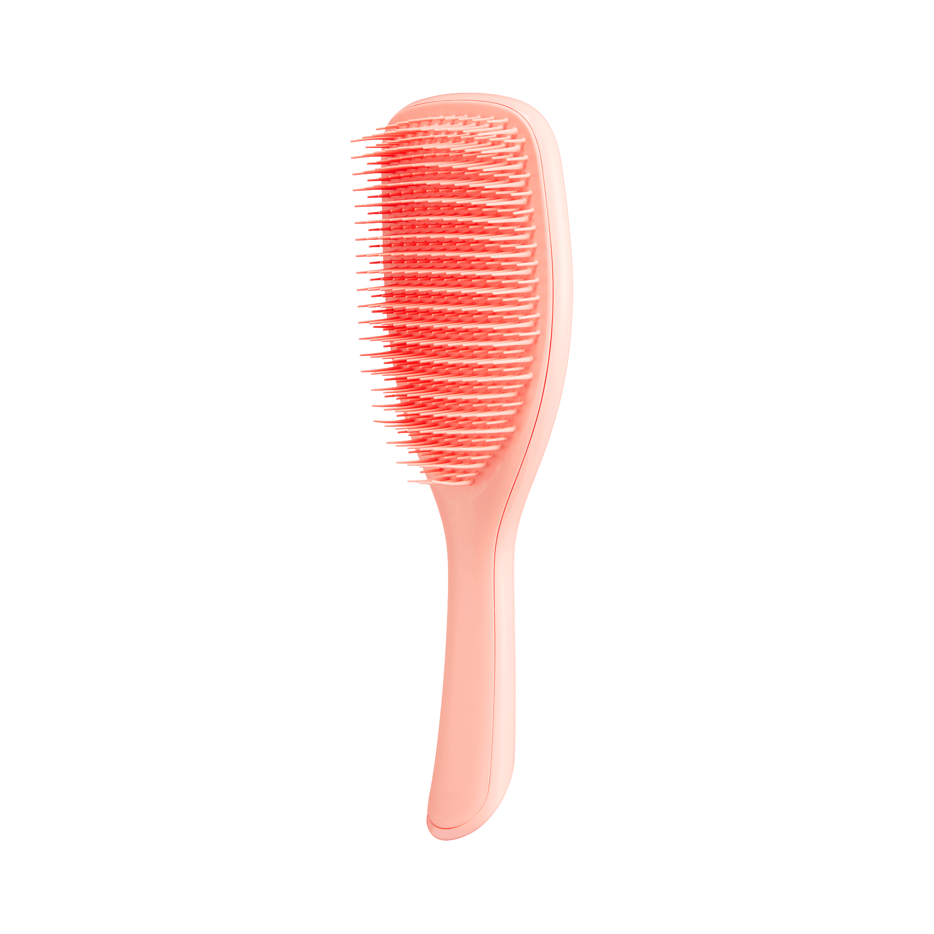 Tangle Teezer Large Ultimate Detangler in Peach-Peach, designed for wet hair. Features flexible two-tiered teeth for effortless detangling of long, thick, and curly hair.
