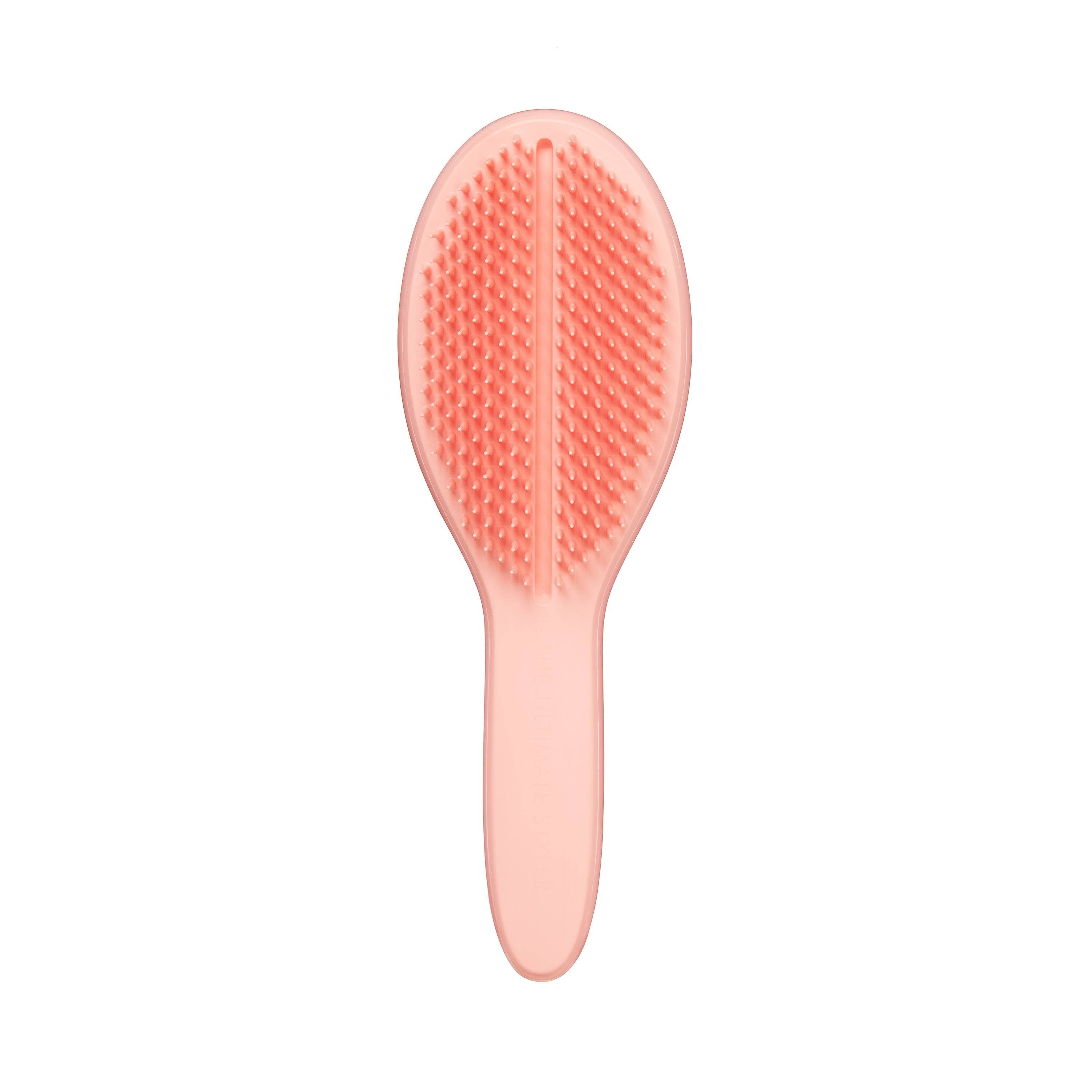 Tangle Teezer The Ultimate Styler Peach-Peach Hair Brush with two-tiered teeth technology for detangling and smoothing. Ideal for sleek updos and reducing frizz.
