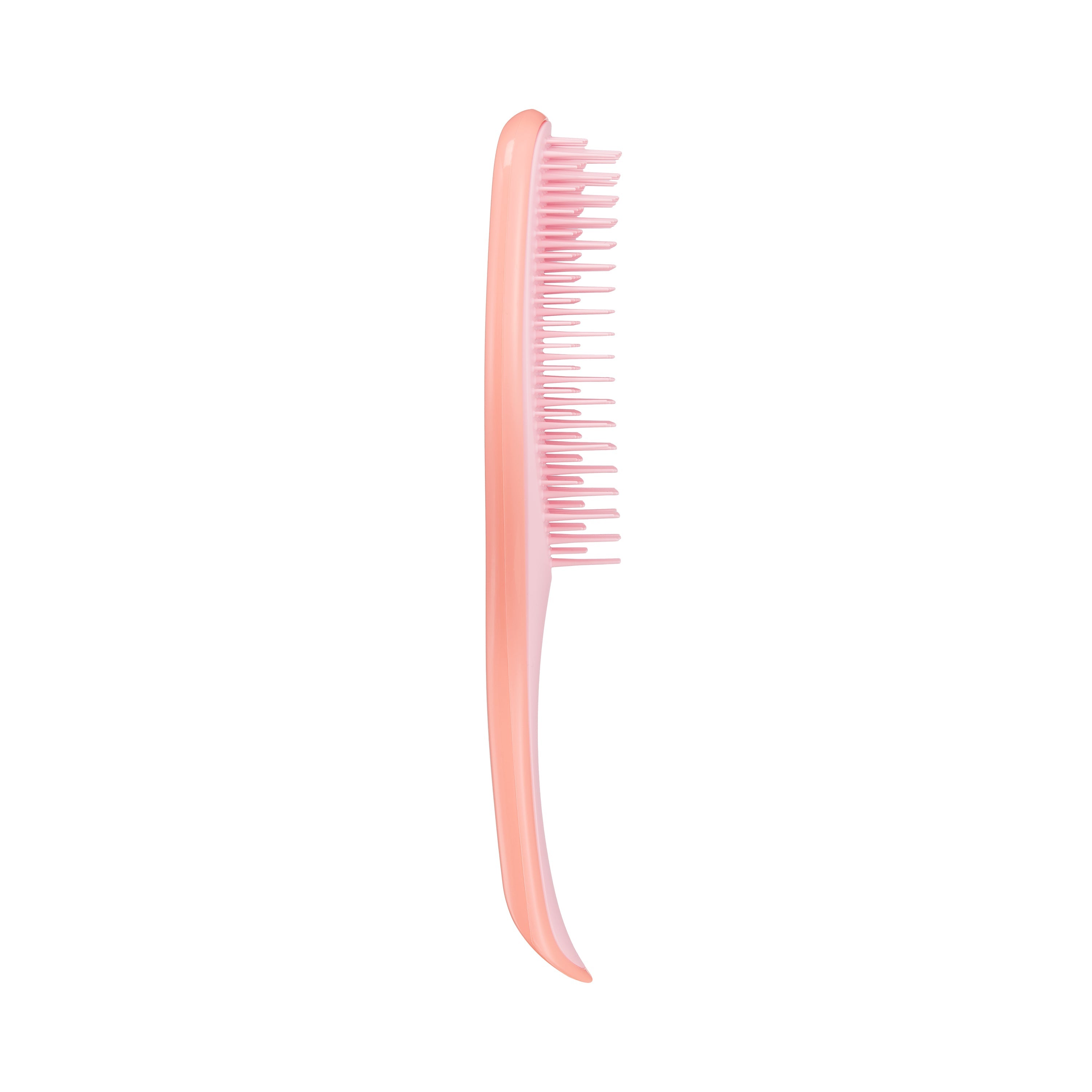 Tangle Teezer The Ultimate Detangler Naturally Curly in orange-pink, designed for wet detangling of curly and coily hair. Features long, strong two-tiered teeth for gentle, breakage-free styling.