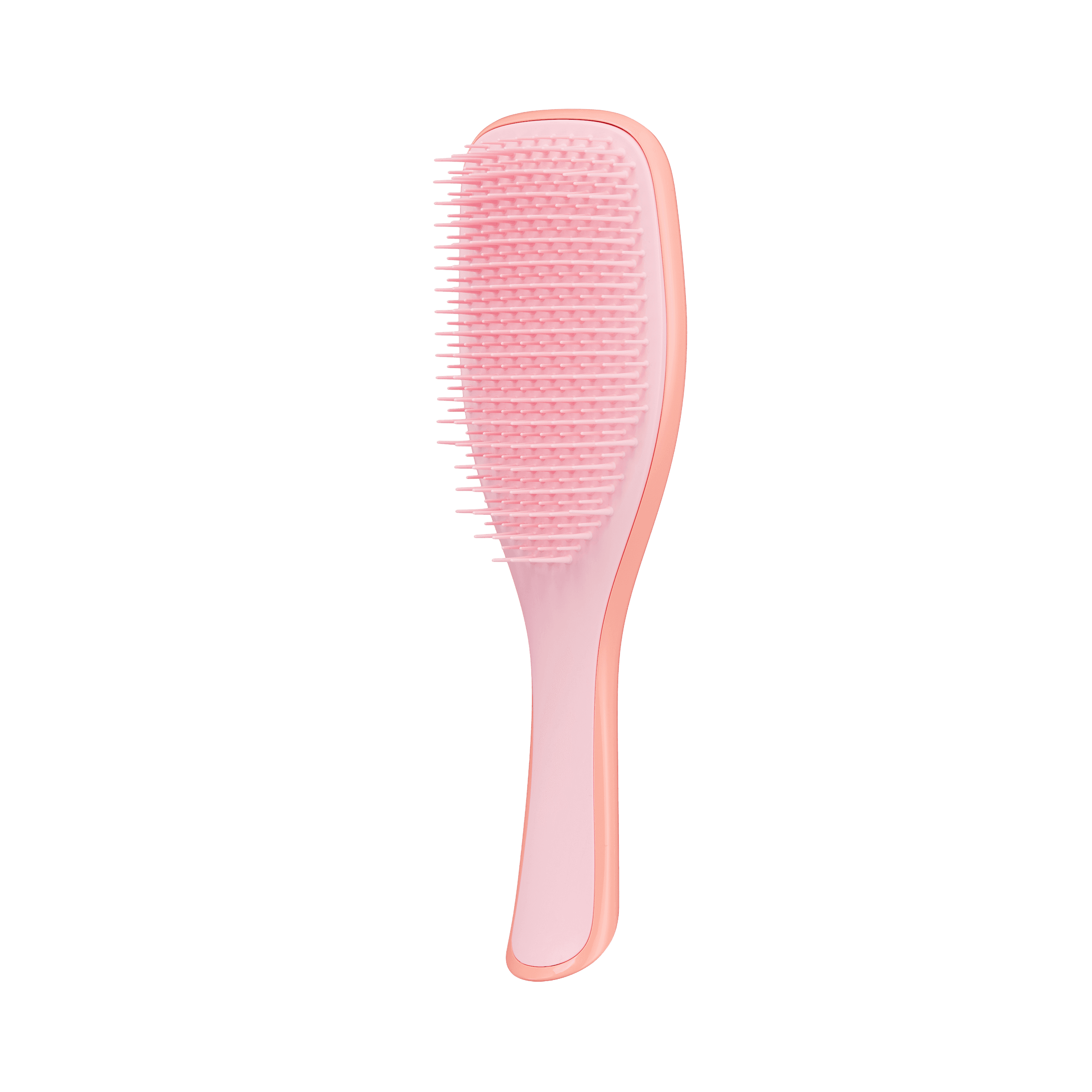 Tangle Teezer The Ultimate Detangler Naturally Curly in orange-pink, designed for wet detangling of curly and coily hair. Features long, strong two-tiered teeth for gentle, breakage-free styling.