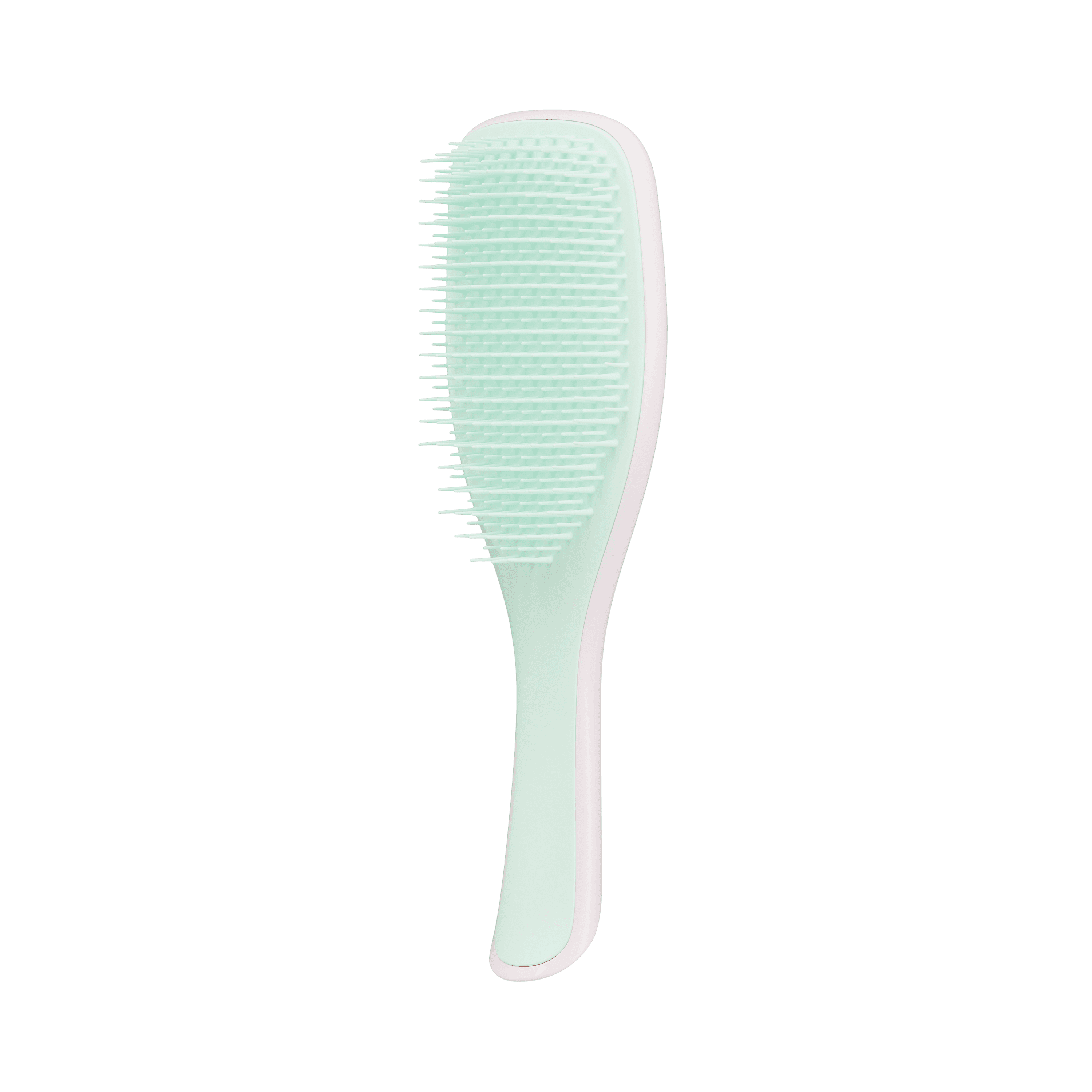 Tangle Teezer The Ultimate Detangler Pink-Mint hairbrush with two-tiered teeth technology for effortless detangling and reduced breakage on wet hair.