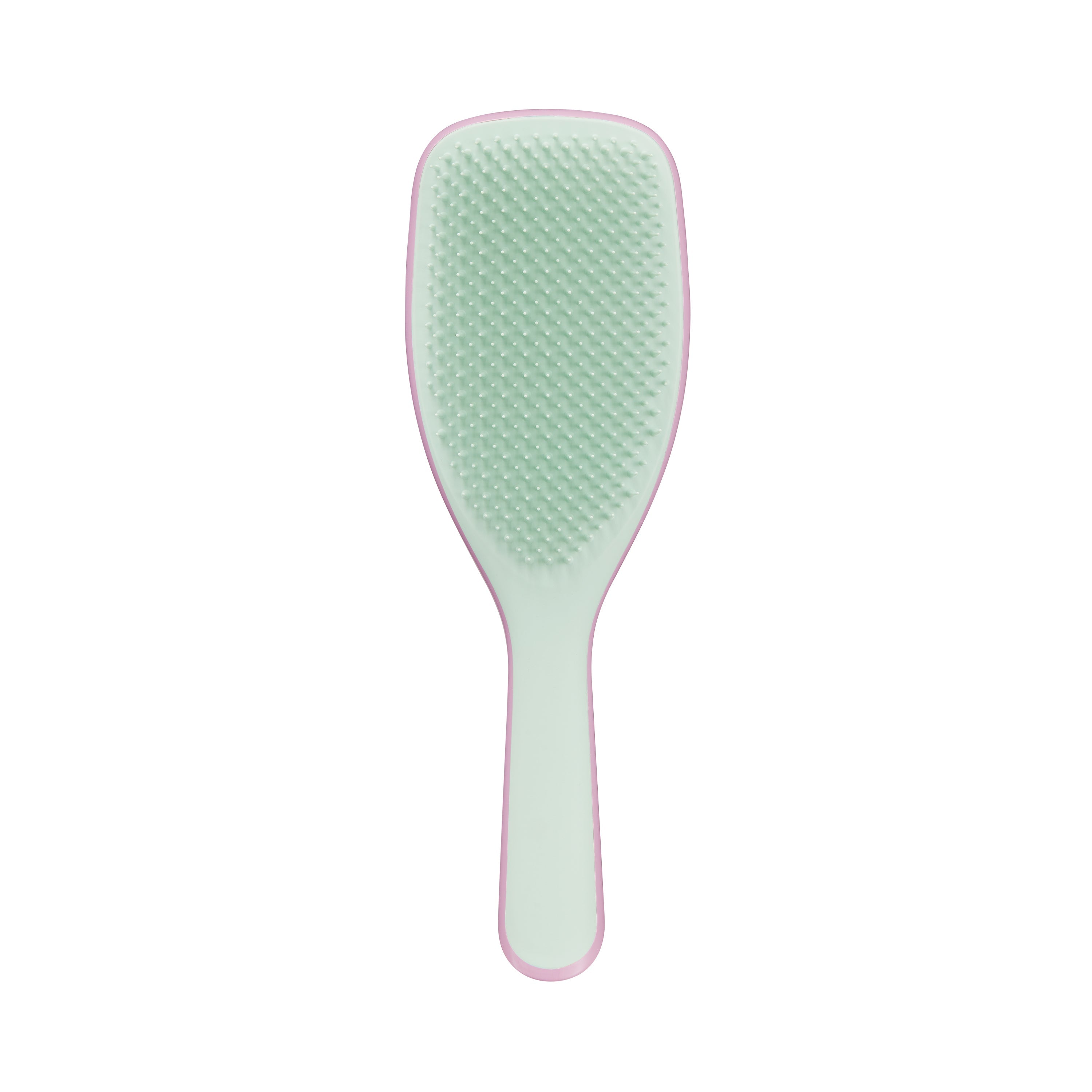 Tangle Teezer Large Ultimate Detangler in Rose-Sage, a hairbrush designed for wet hair. Features flexible two-tiered teeth for gentle detangling of long, thick, and curly hair.