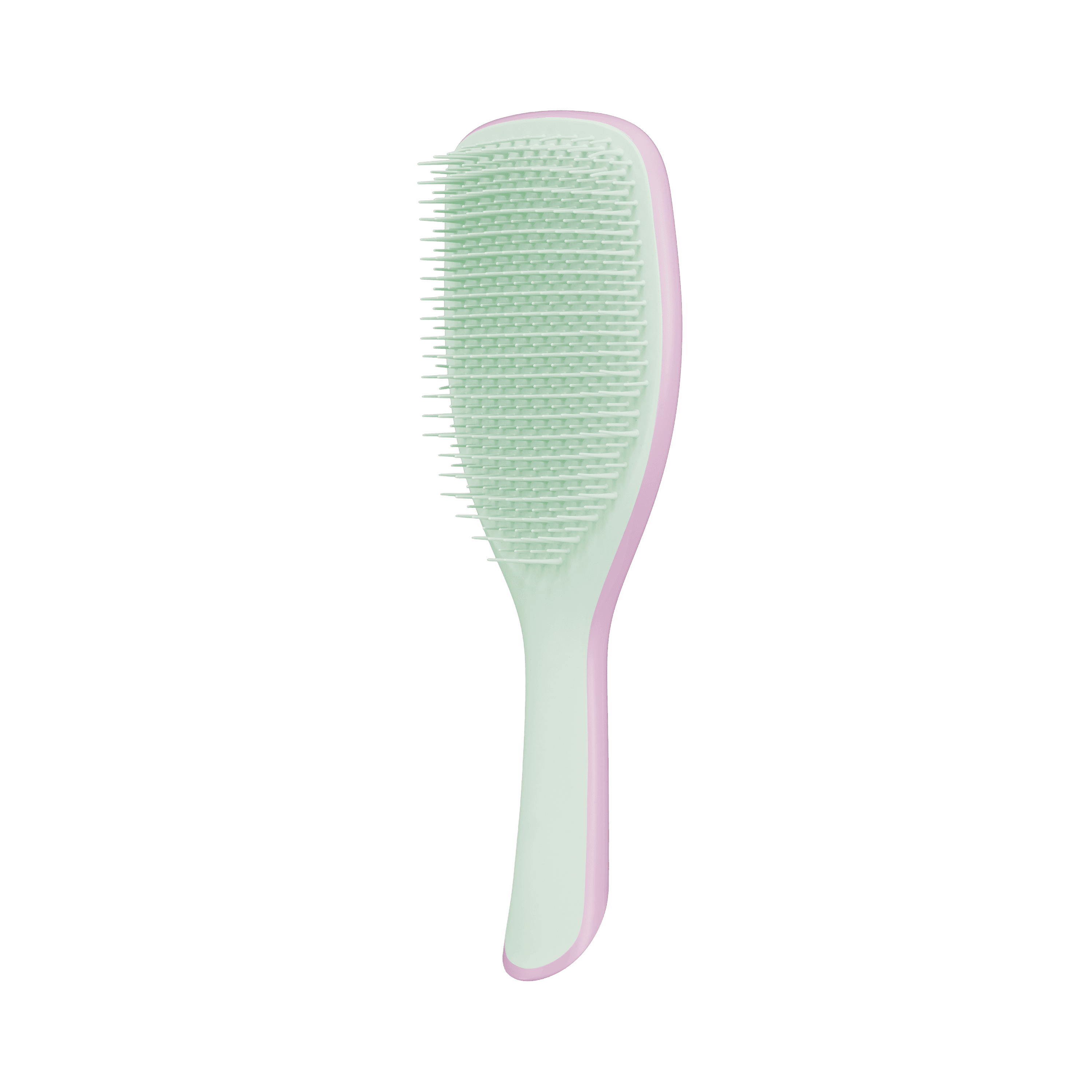 Tangle Teezer Large Ultimate Detangler Rose-Sage hairbrush with flexible two-tiered teeth, designed for detangling wet hair effortlessly.