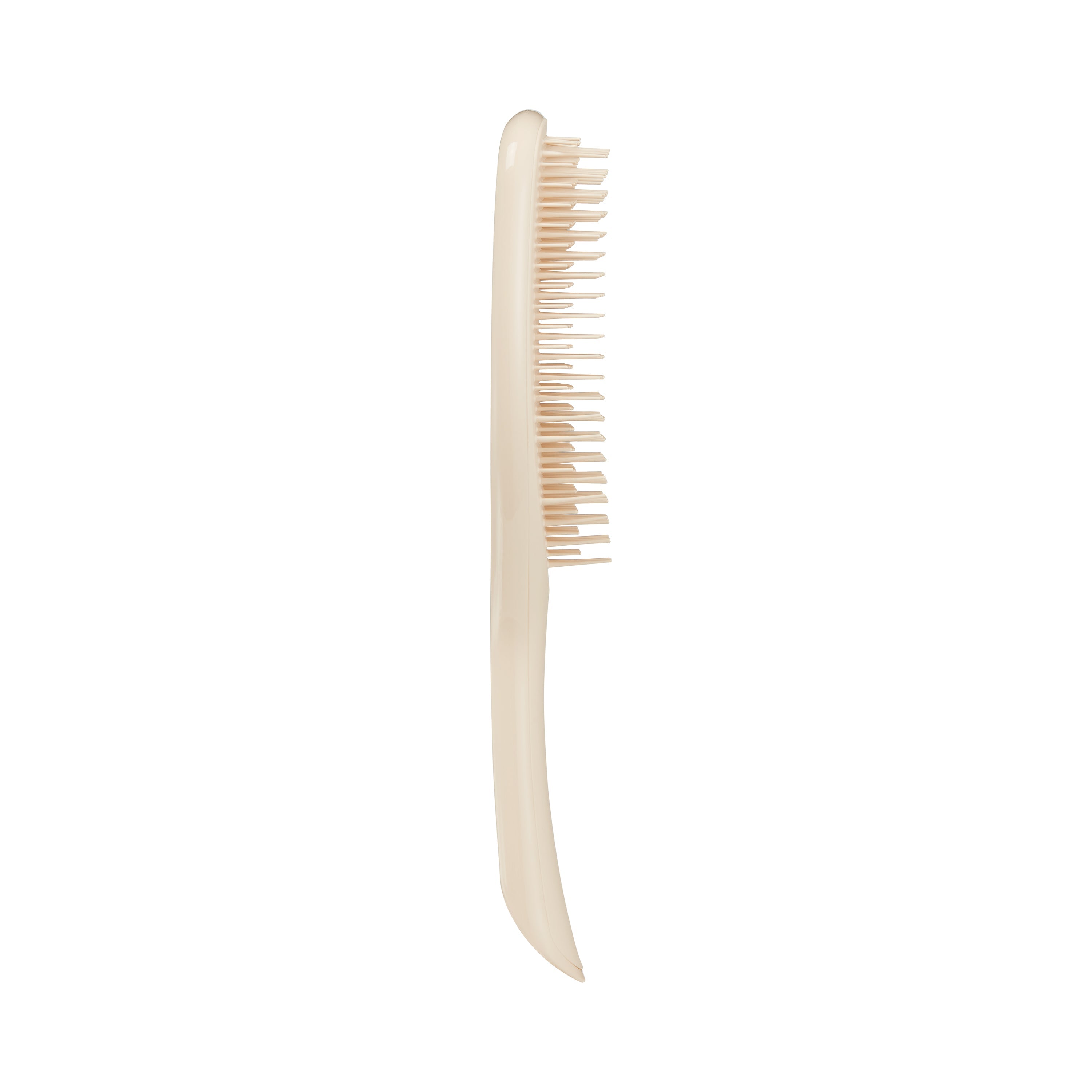Tangle Teezer Large Ultimate Detangler Cappuccino hairbrush with flexible two-tiered teeth, designed for wet hair detangling and smoothing.