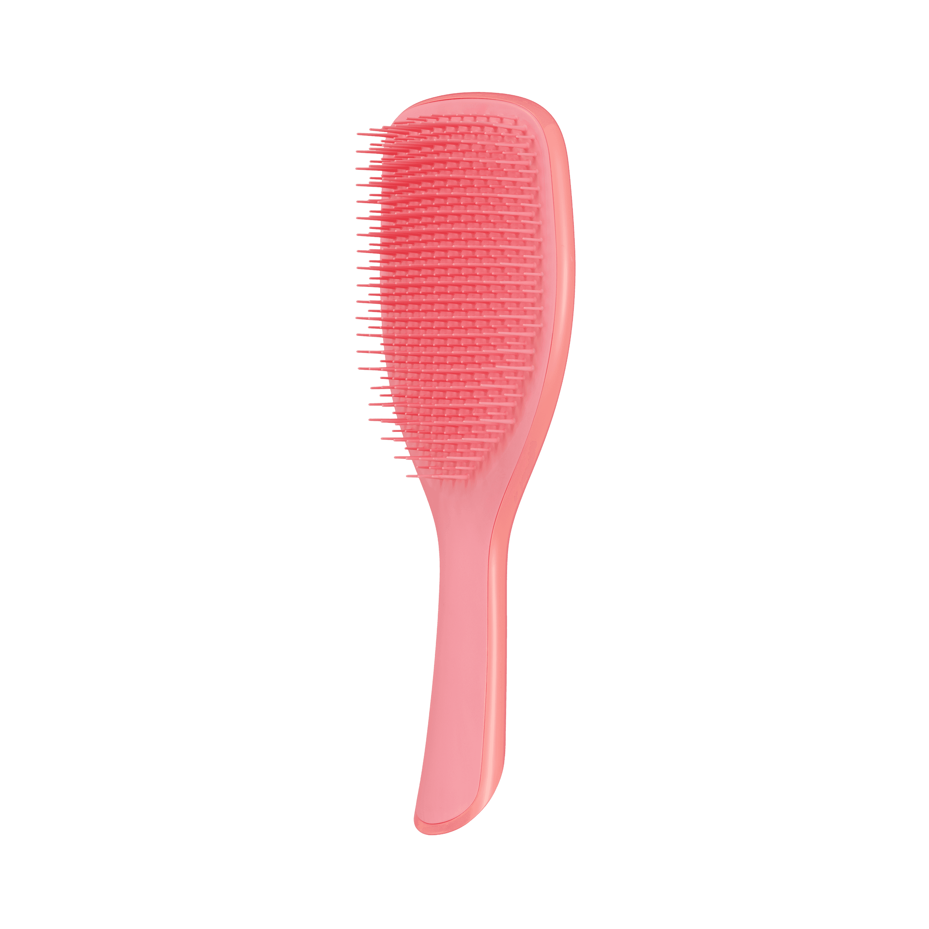 Tangle Teezer Large Ultimate Detangler in Salmon Pink, designed for wet hair. Features flexible two-tiered teeth for effortless detangling of long, thick, and curly hair.