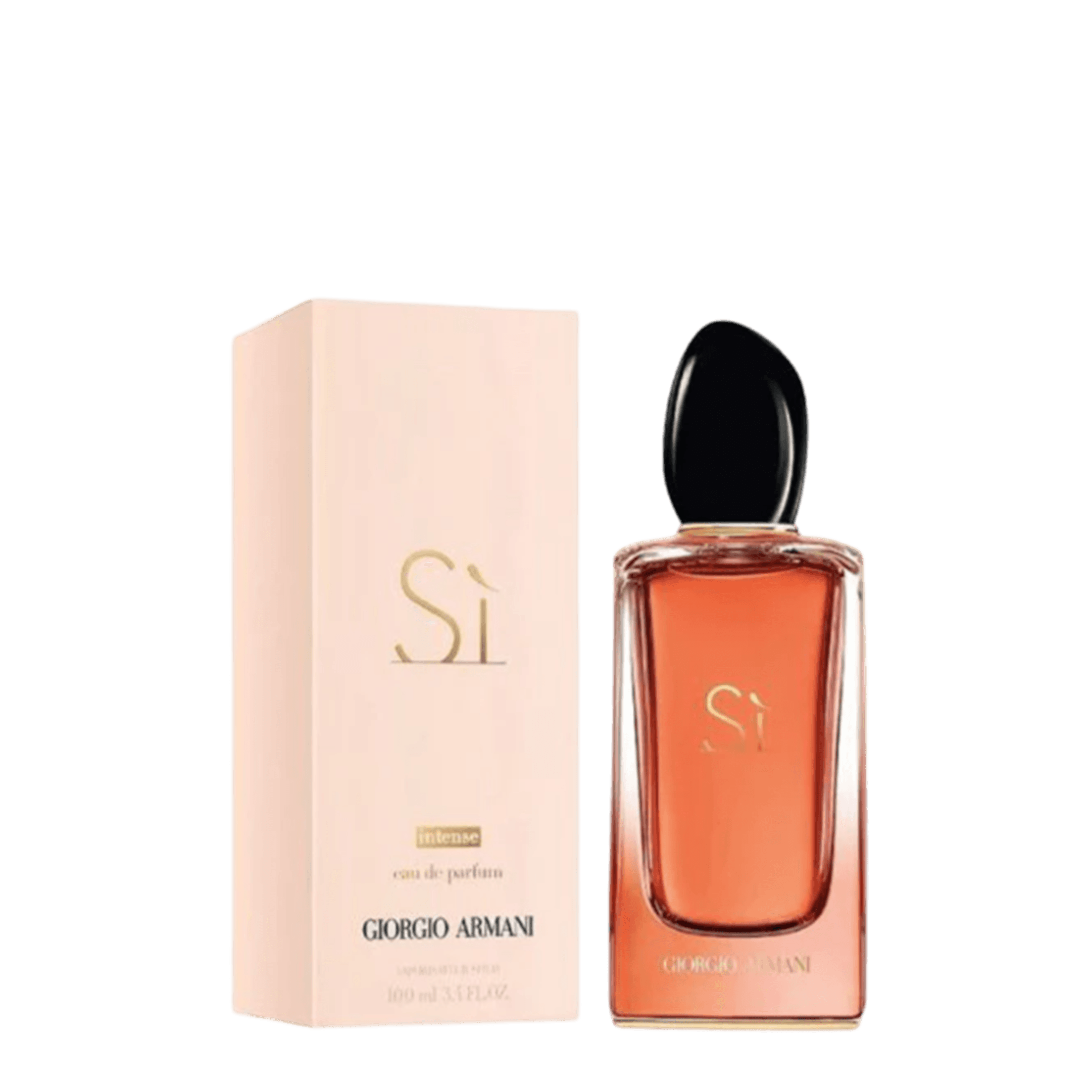 Giorgio Armani Si Intense EDP 100 ml perfume with elegant packaging. A bold and luxurious fragrance for women, embodying confidence and sophistication.
