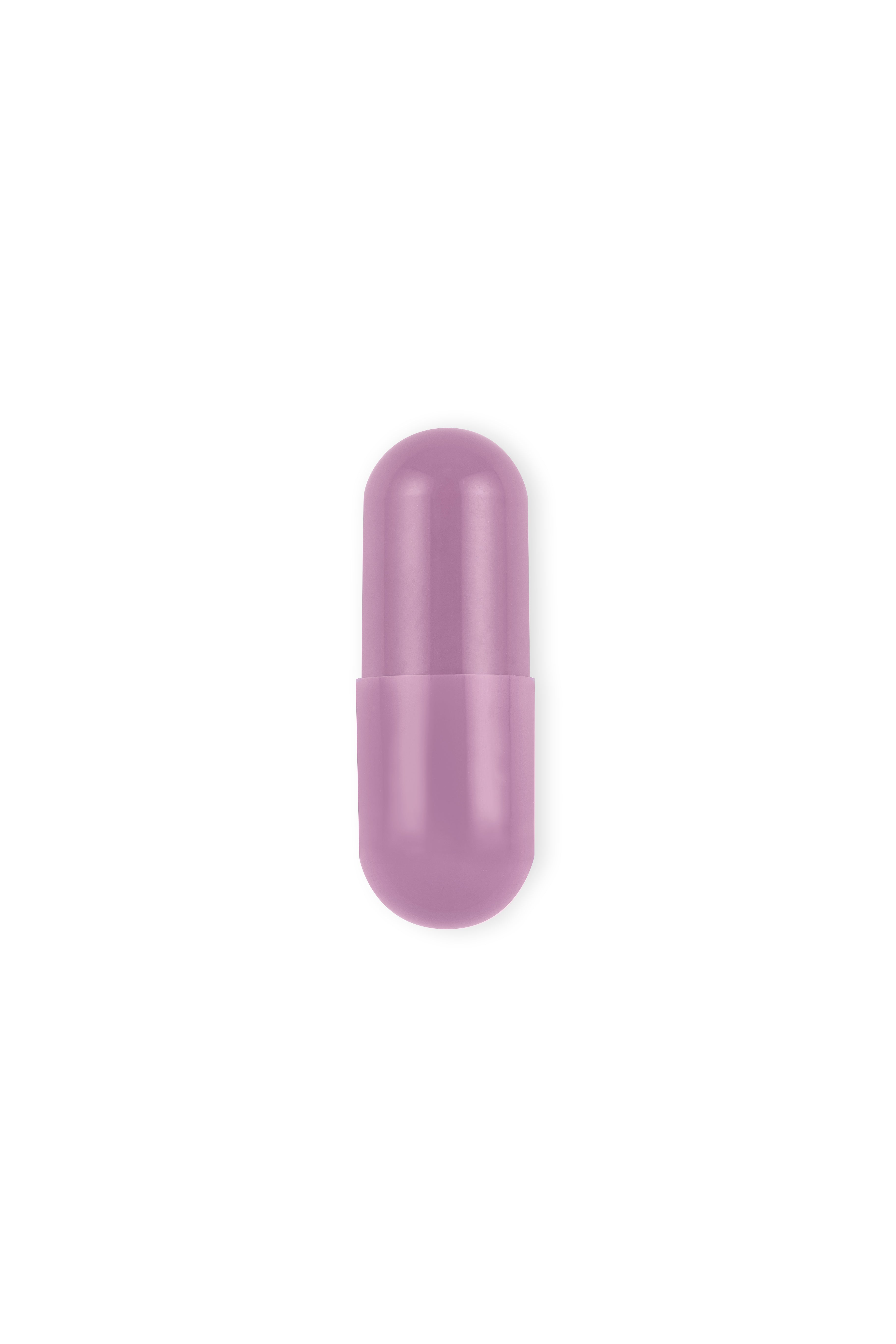 Single Heliocare Purewhite Radiance Max capsule in purple, formulated with WhiteTech Complex and Fernblock for skin whitening.