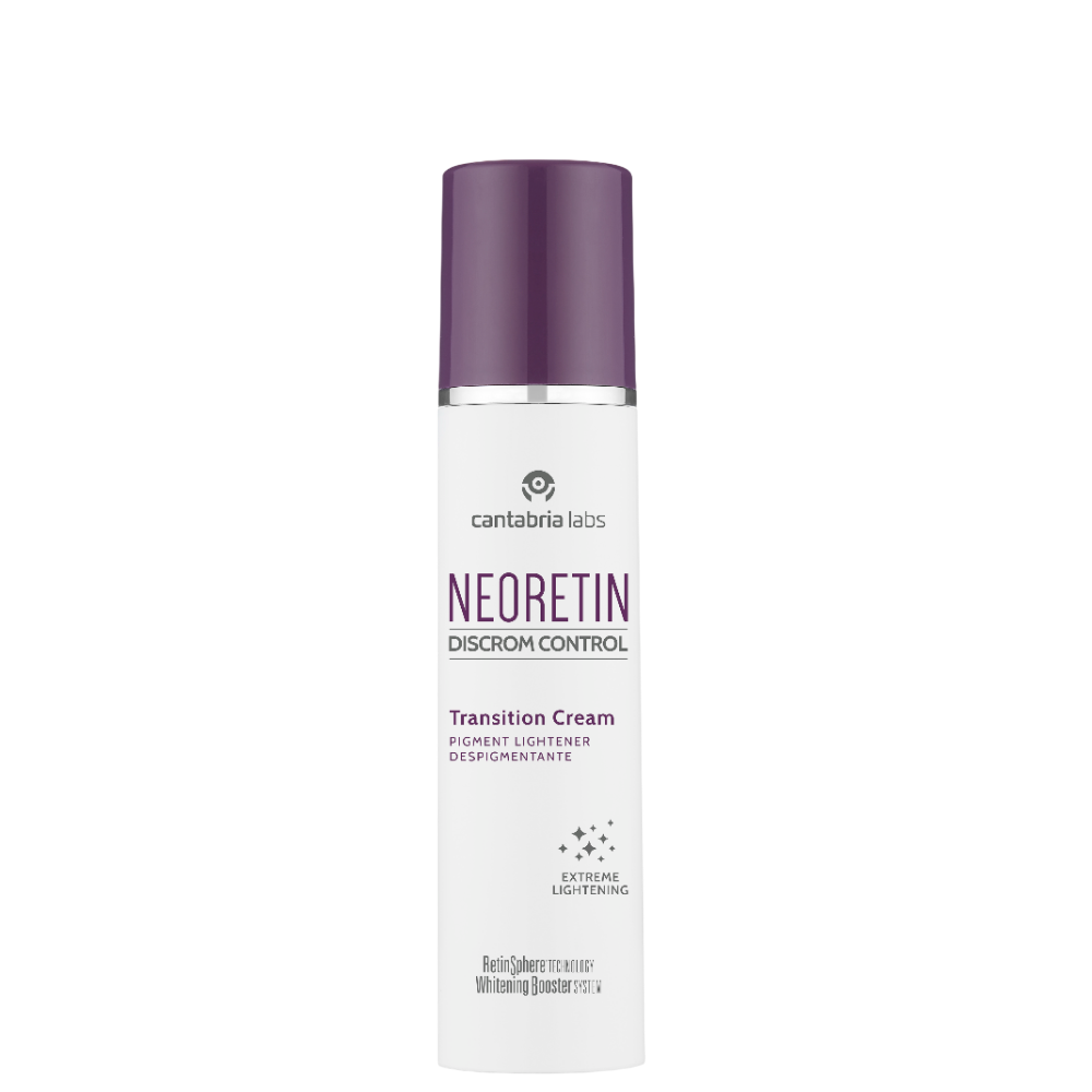 Neoretin Discrom Control Cream - Pigments | Hydrating facial moisturizer in a 50 ml pump bottle, designed for hyperpigmentation and dark spots.