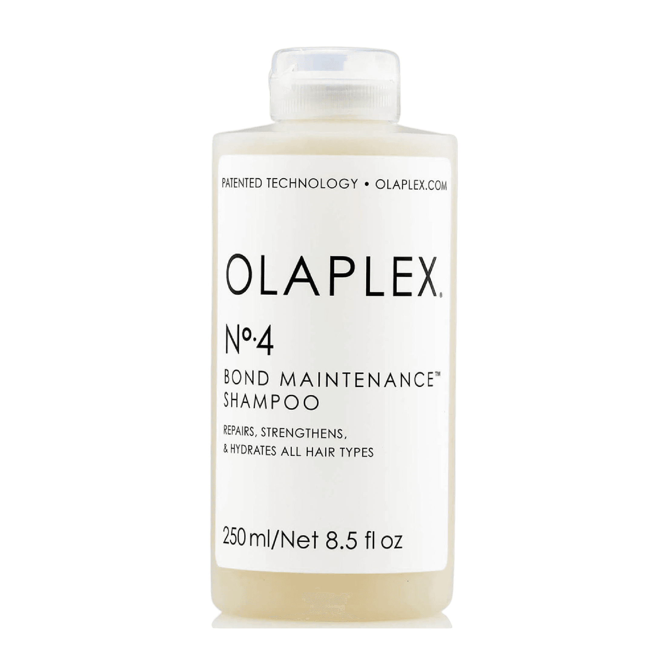 Olaplex Bond Maintenance Shampoo No.4 250 ml restores and strengthens damaged hair while reducing frizz and breakage. Suitable for all hair types.