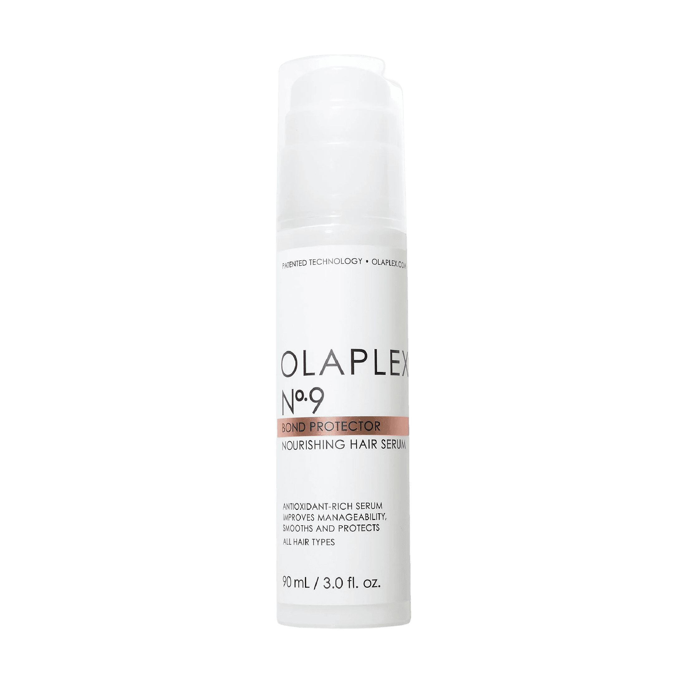 Olaplex Bond Protector Nourishing Hair Serum No.9 90 ml, a silicone-free, antioxidant-rich serum designed to shield hair from pollution and damage.
