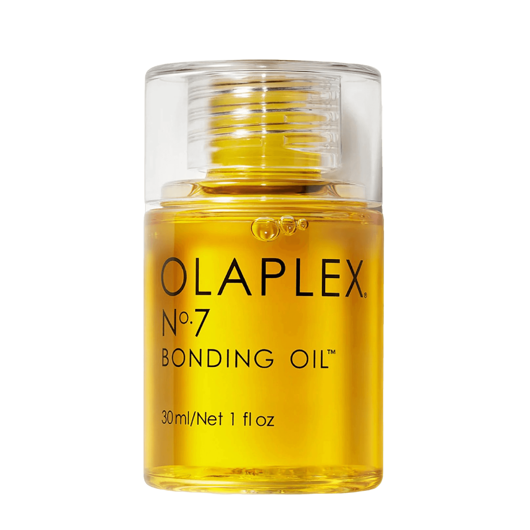 Olaplex Bonding Oil No.7 30 ml is a highly concentrated, weightless hair oil that enhances shine, softness, and color vibrancy. It reduces frizz and provides heat protection up to 450°F.
