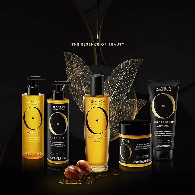 Revlon Orofluido product range with Argan Shampoo