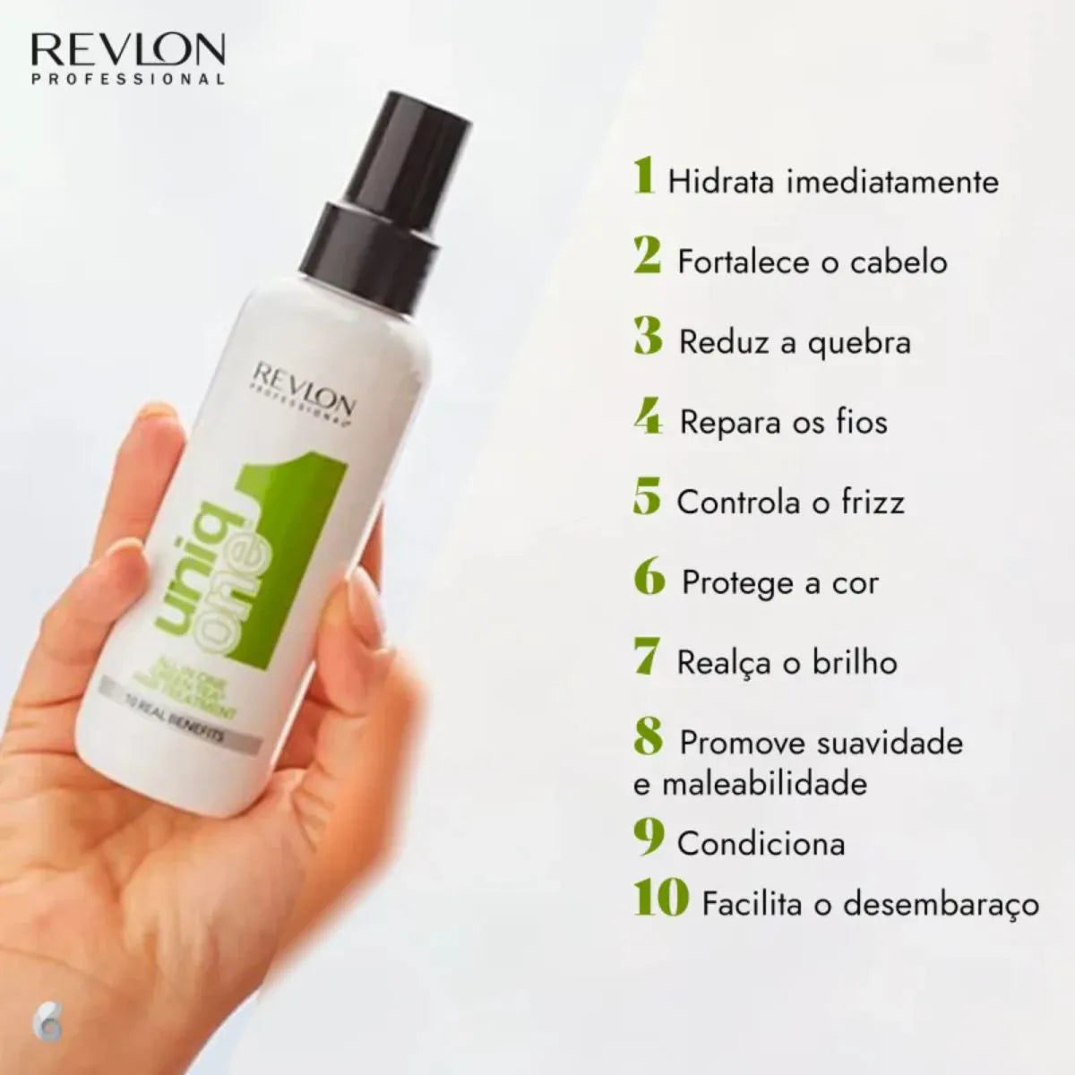 Revlon Uniq One Green Tea Leave-in Treatment benefits list