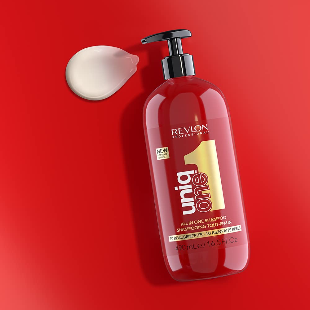 Revlon Uniq One All in One Shampoo bottle with cream