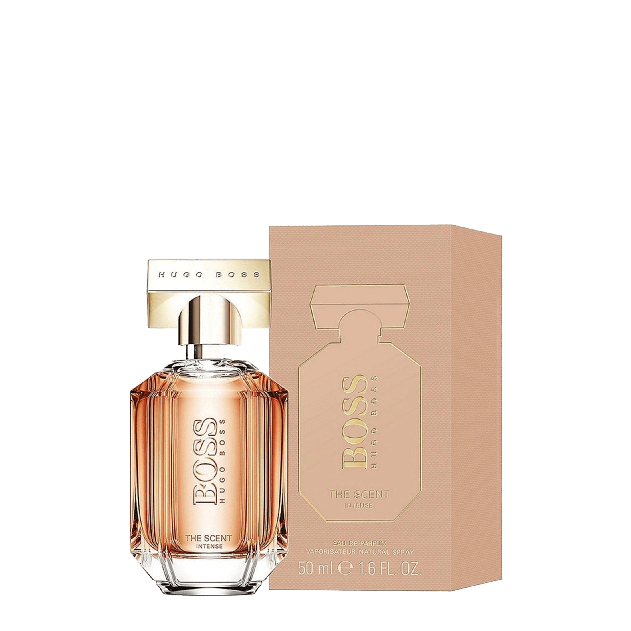 Boss The Scent Intense For Women 50 ML by Hugo Boss, a luxurious eau de parfum with rich, sensual notes. Elegant bottle design with packaging.
