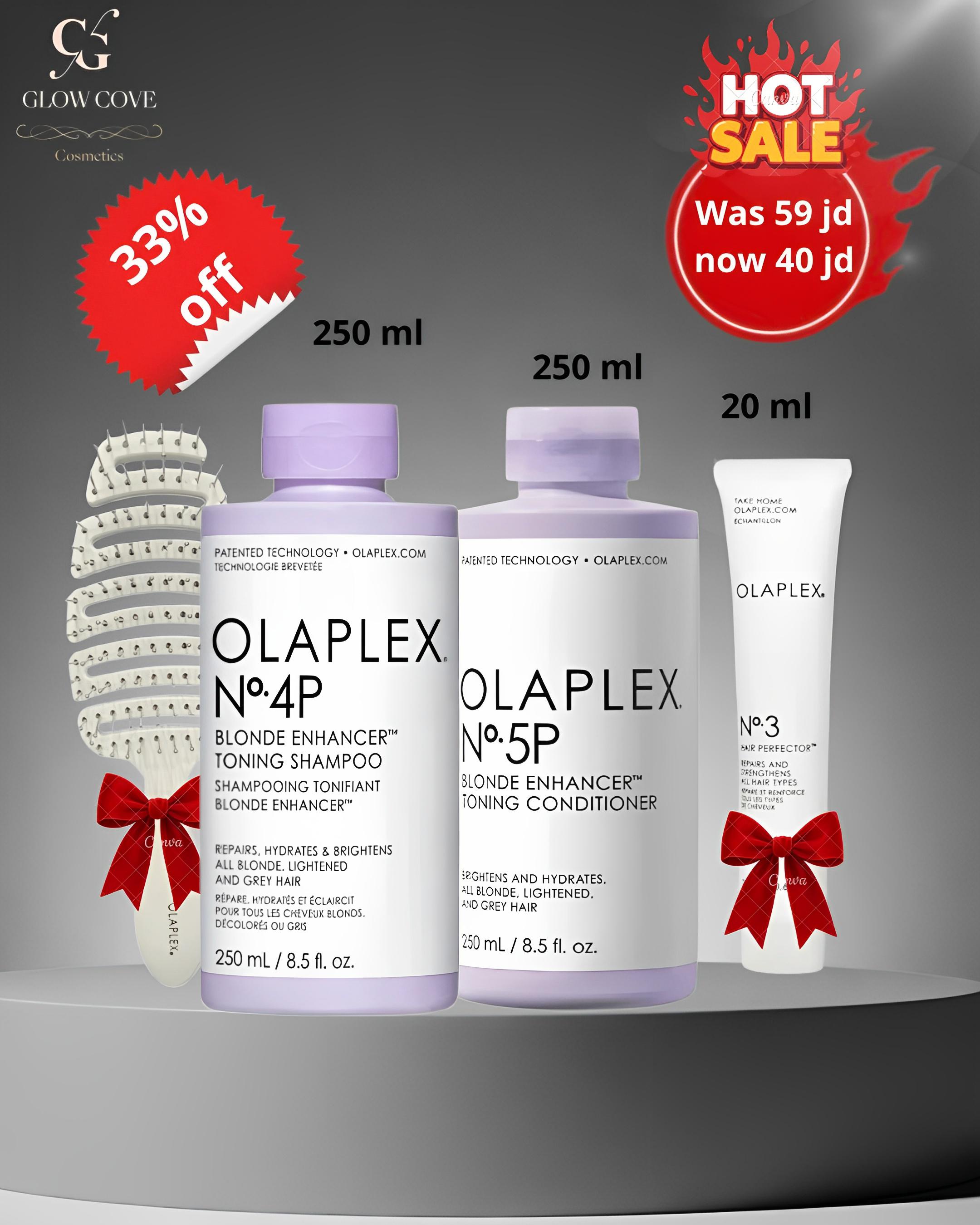 مجموعة أولابلكس لتعزيز لون الشعر الأشقر