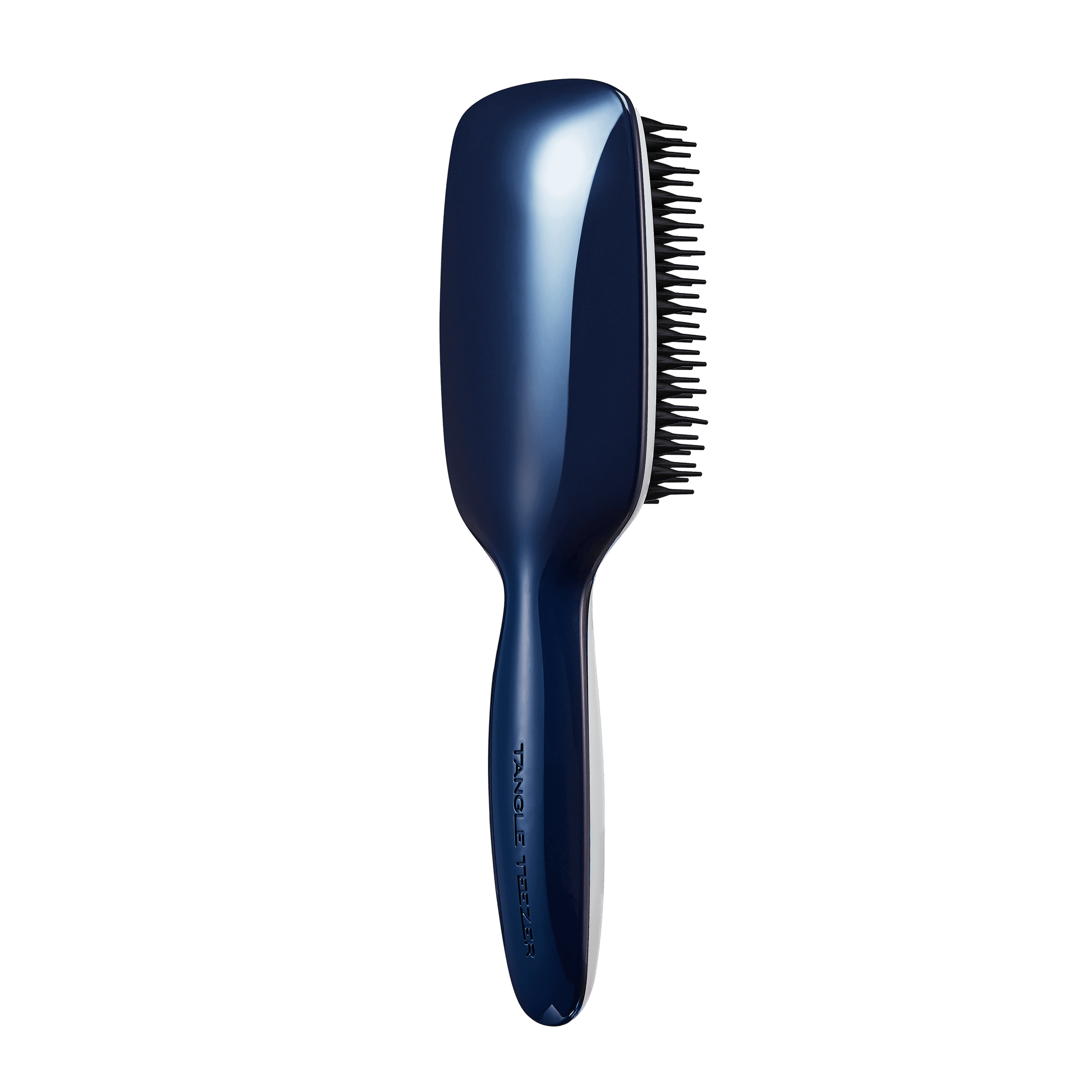 Tangle Teezer Blow Styling Half Paddle Brush in Blue-Cream with an ergonomic handle and fixed-base teeth for smooth and fast blow-drying.