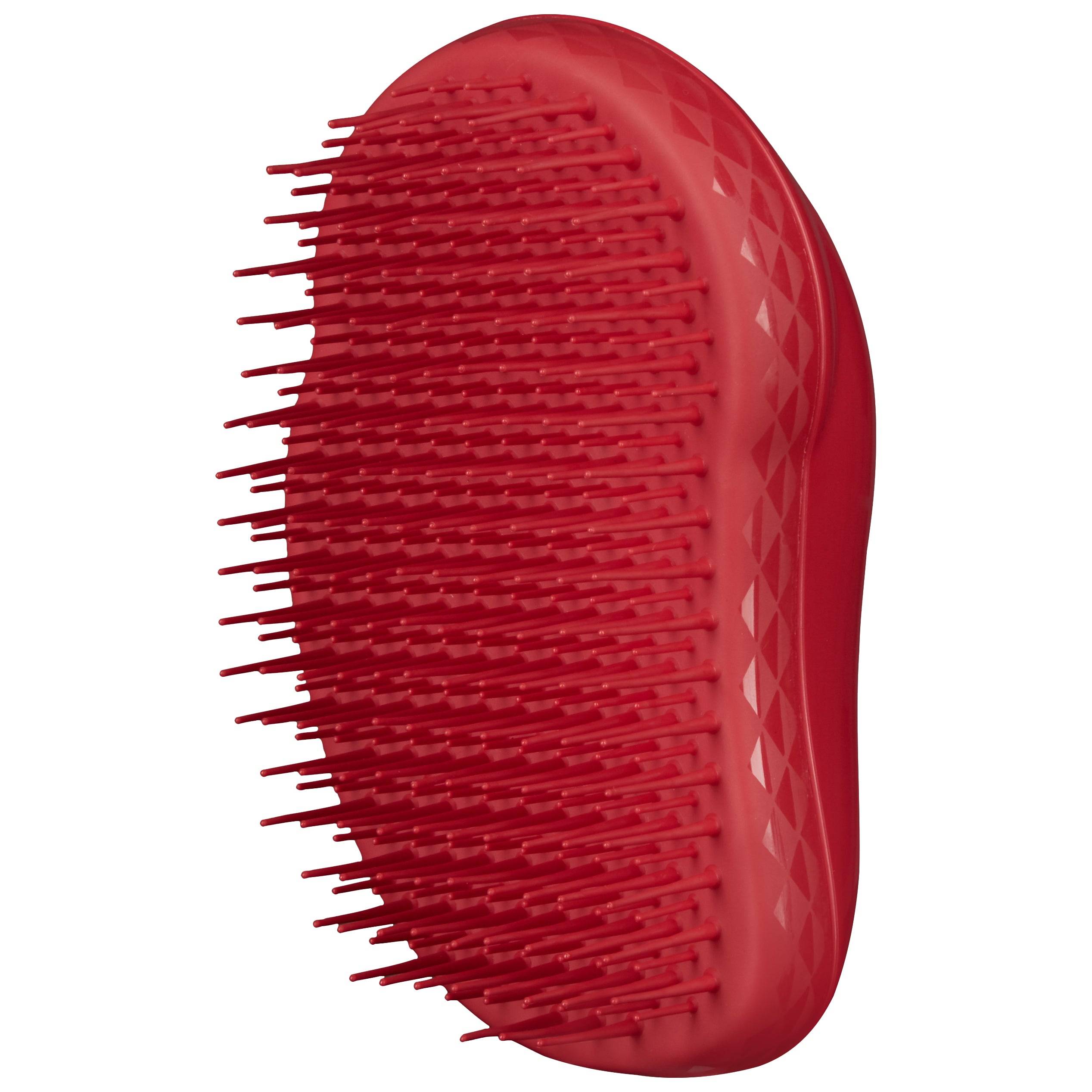 Tangle Teezer The Original Thick & Curly Salsa Red hairbrush designed for thick, curly hair. Features two-tiered teeth technology for easy detangling.