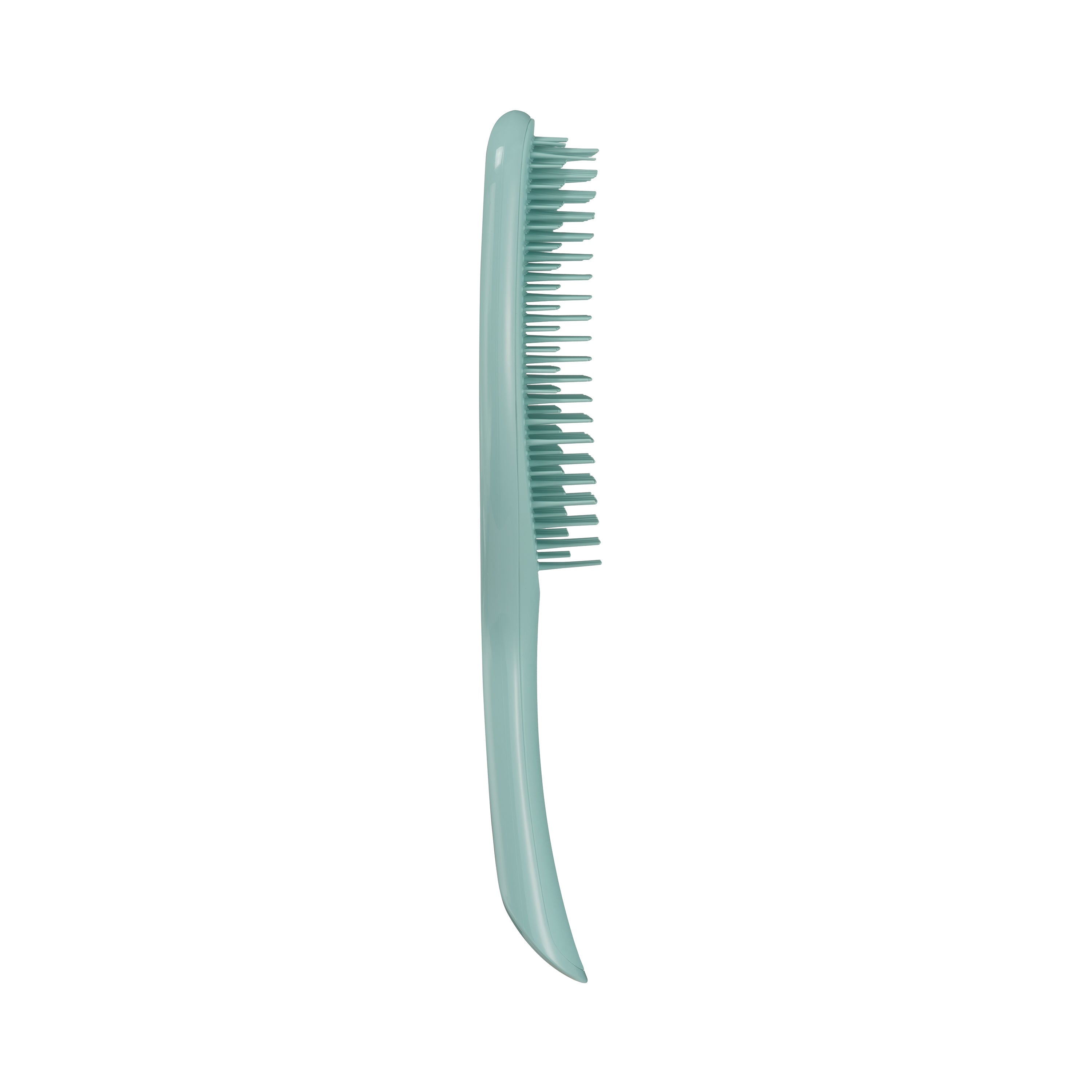 Tangle Teezer Large Ultimate Detangler in Marine Teal, designed for wet hair. Features flexible two-tiered teeth for gentle and efficient detangling.