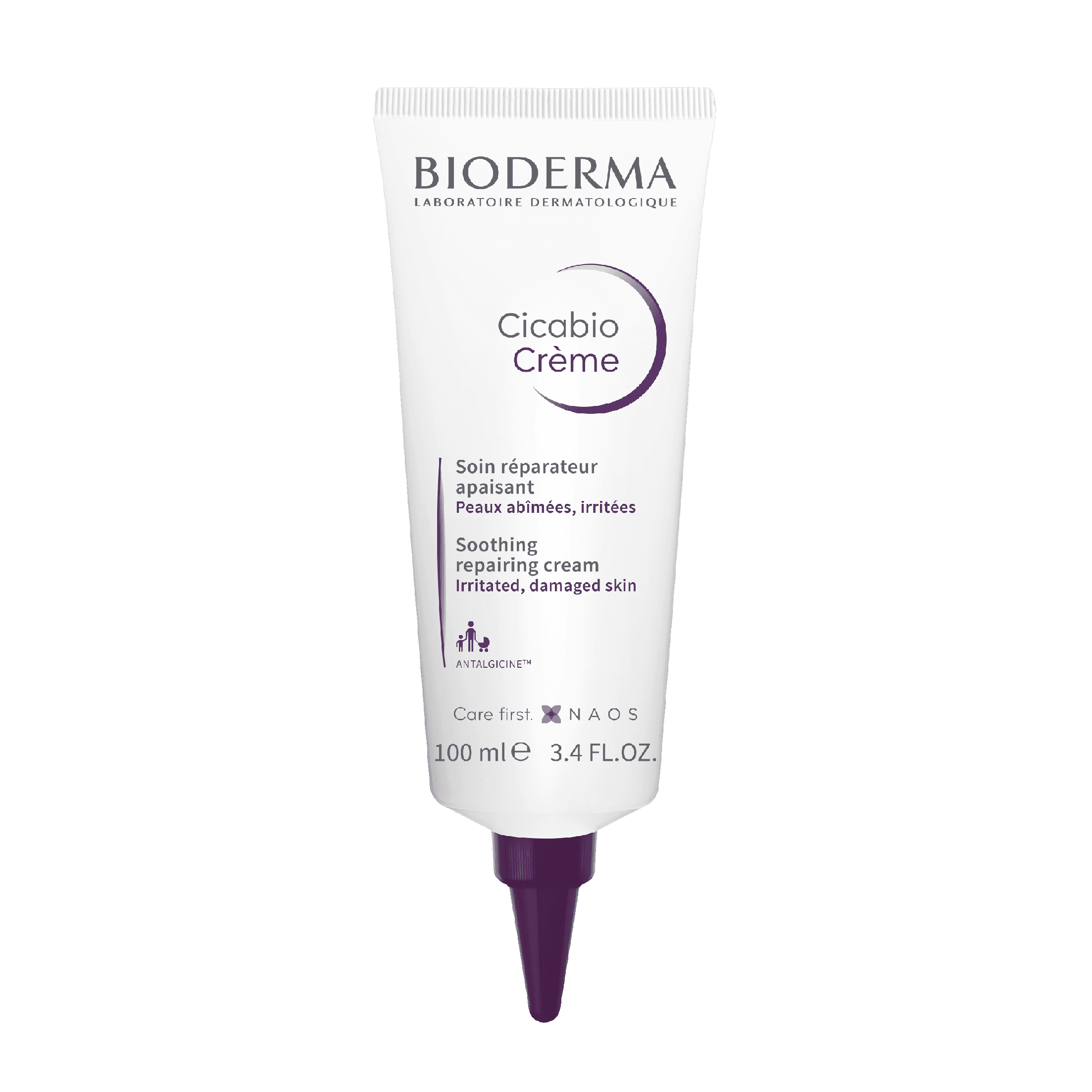 Bioderma Cicabio Crème 100 ml soothing and repairing cream for irritated and damaged skin. Ideal for sensitive skin, it promotes healing and strengthens the skin barrier.