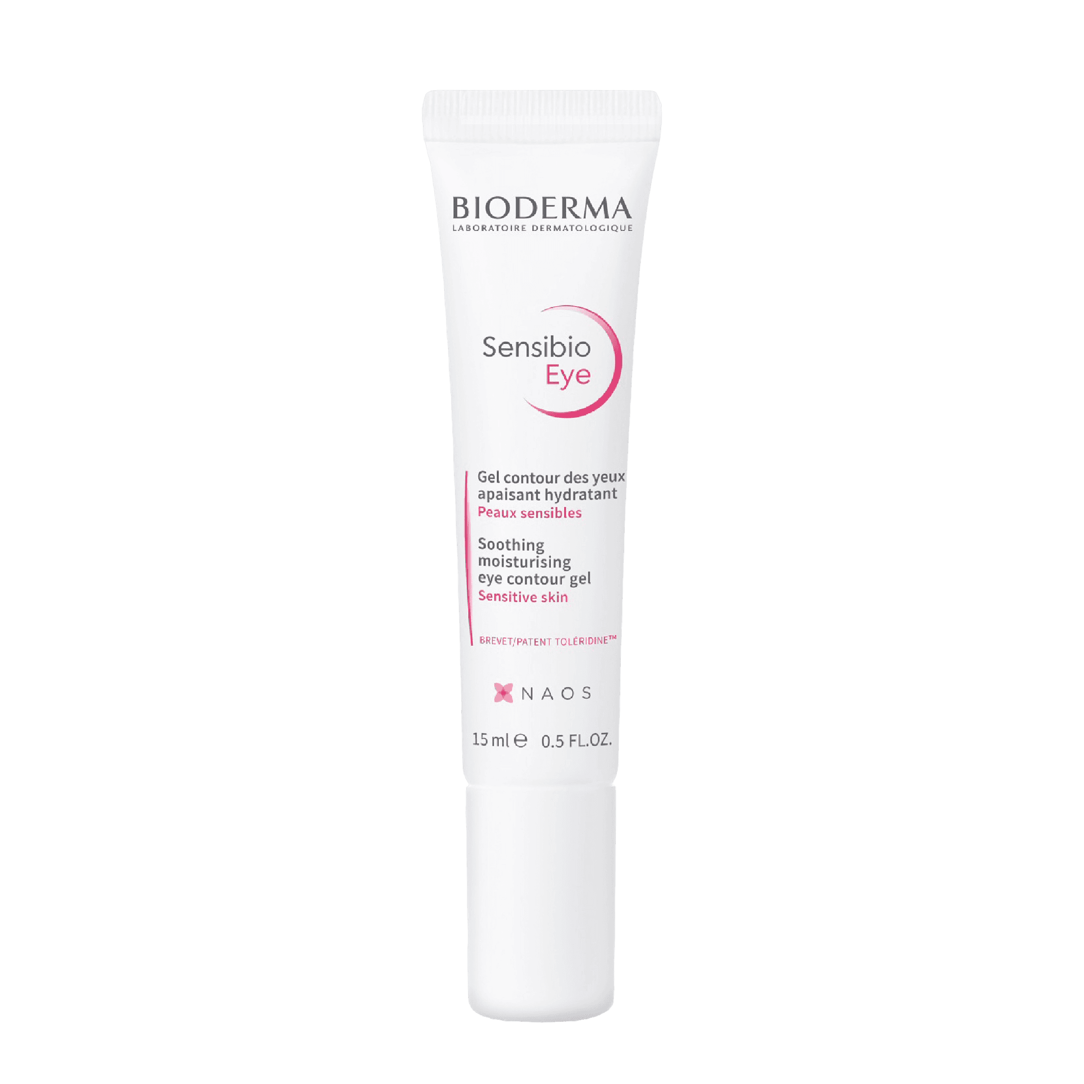 Bioderma Sensibio Eye Care Cream 15 ml, a soothing and moisturizing eye contour gel for sensitive skin. Reduces puffiness, dark circles, and signs of fatigue.