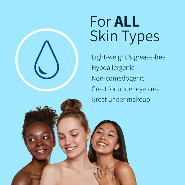 Ebanel Liposomal Hyaluronic Peptide Serum is suitable for all skin types. Lightweight, hypoallergenic, non-comedogenic, and great under makeup.