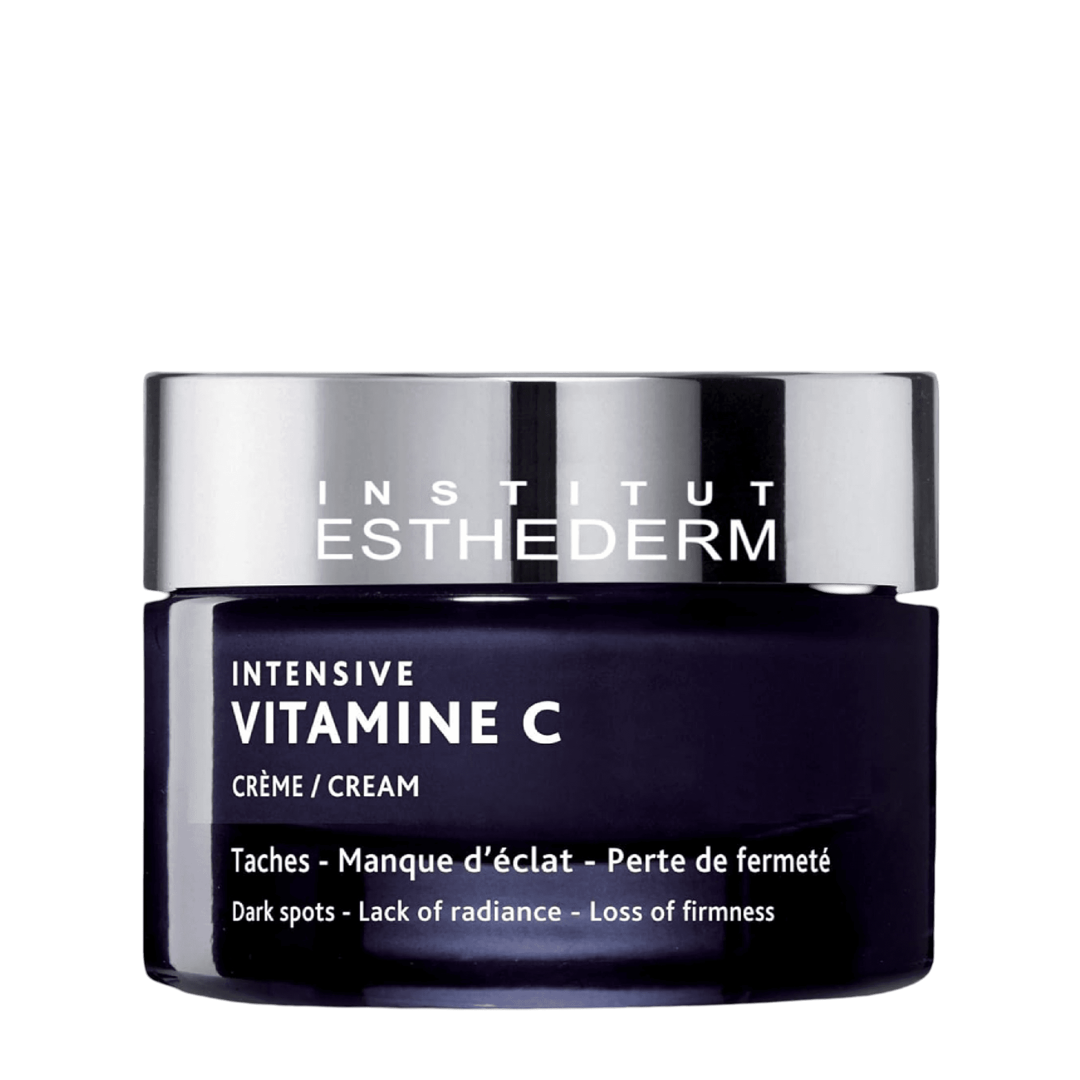 Esthederm Intensive Vitamin C Cream 50 ml for brightening skin and reducing dark spots. Enriched with stabilized vitamin C to boost collagen and even skin tone.