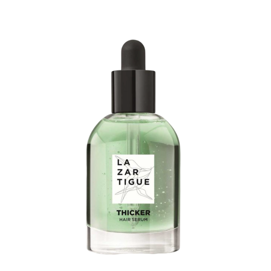 Lazartigue Hair Serum - Natural Thickening Serum in 50ml glass dropper bottle for fine and thinning hair treatment.