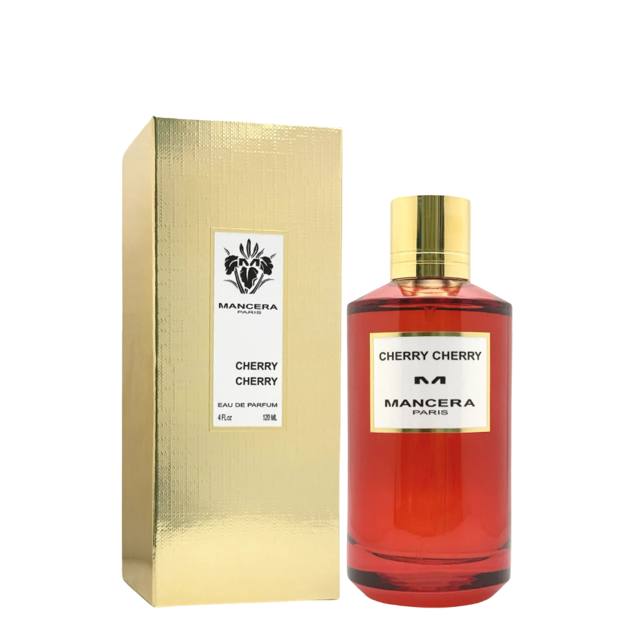 Mancera Cherry Cherry Eau De Parfum 120 ml with gold box packaging, a luxurious unisex scent in Health & Beauty > Perfumes & Colognes.