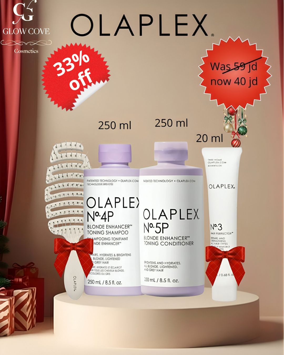 مجموعة أولابلكس لتعزيز لون الشعر الأشقر