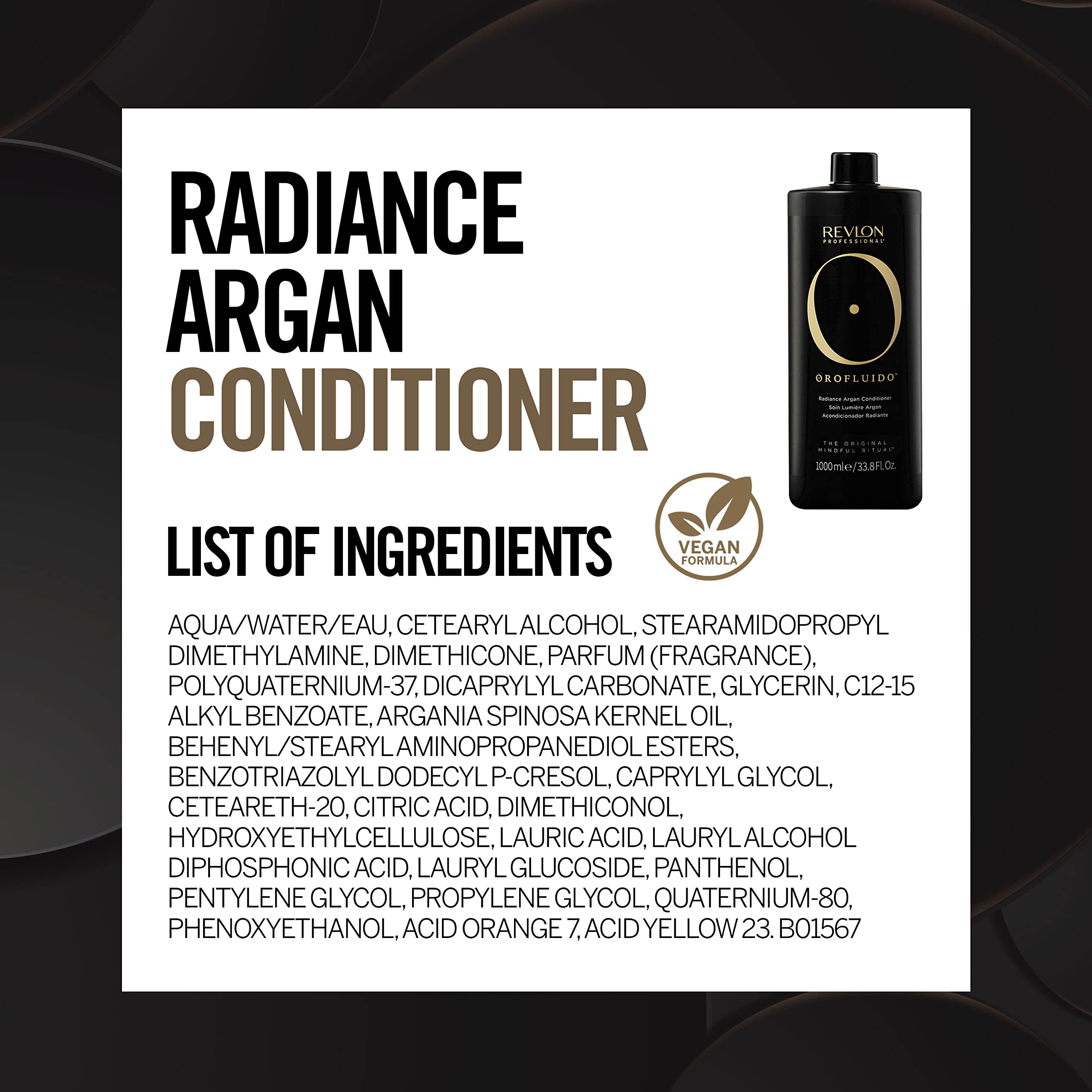 Revlon Orofluido Radiance Argan Conditioner - Radiant Hair