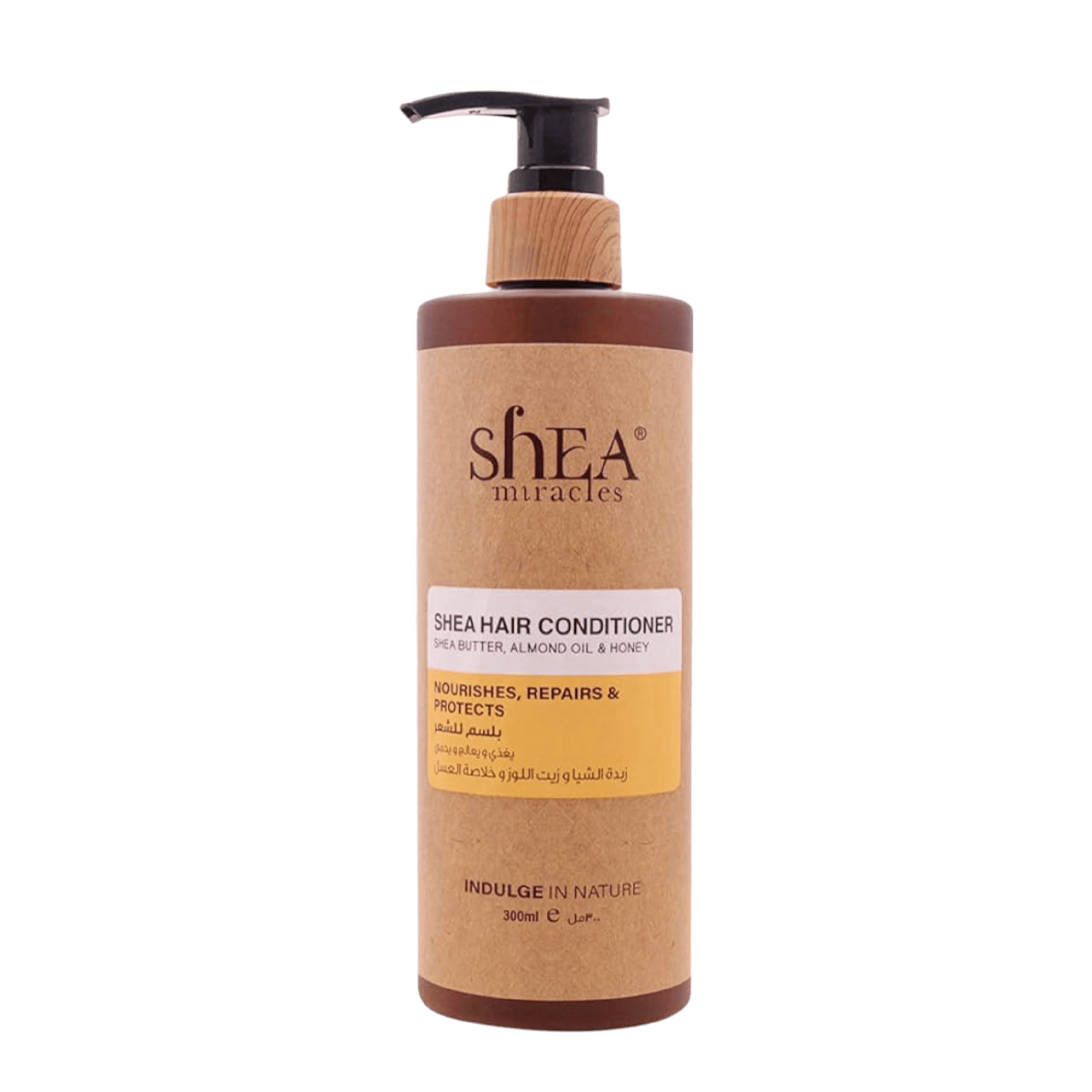 Shea Miracles Hair Conditioner 300 ml hydrates and repairs dry, damaged hair with shea butter, almond oil, and honey. Ideal for smooth, frizz-free hair.