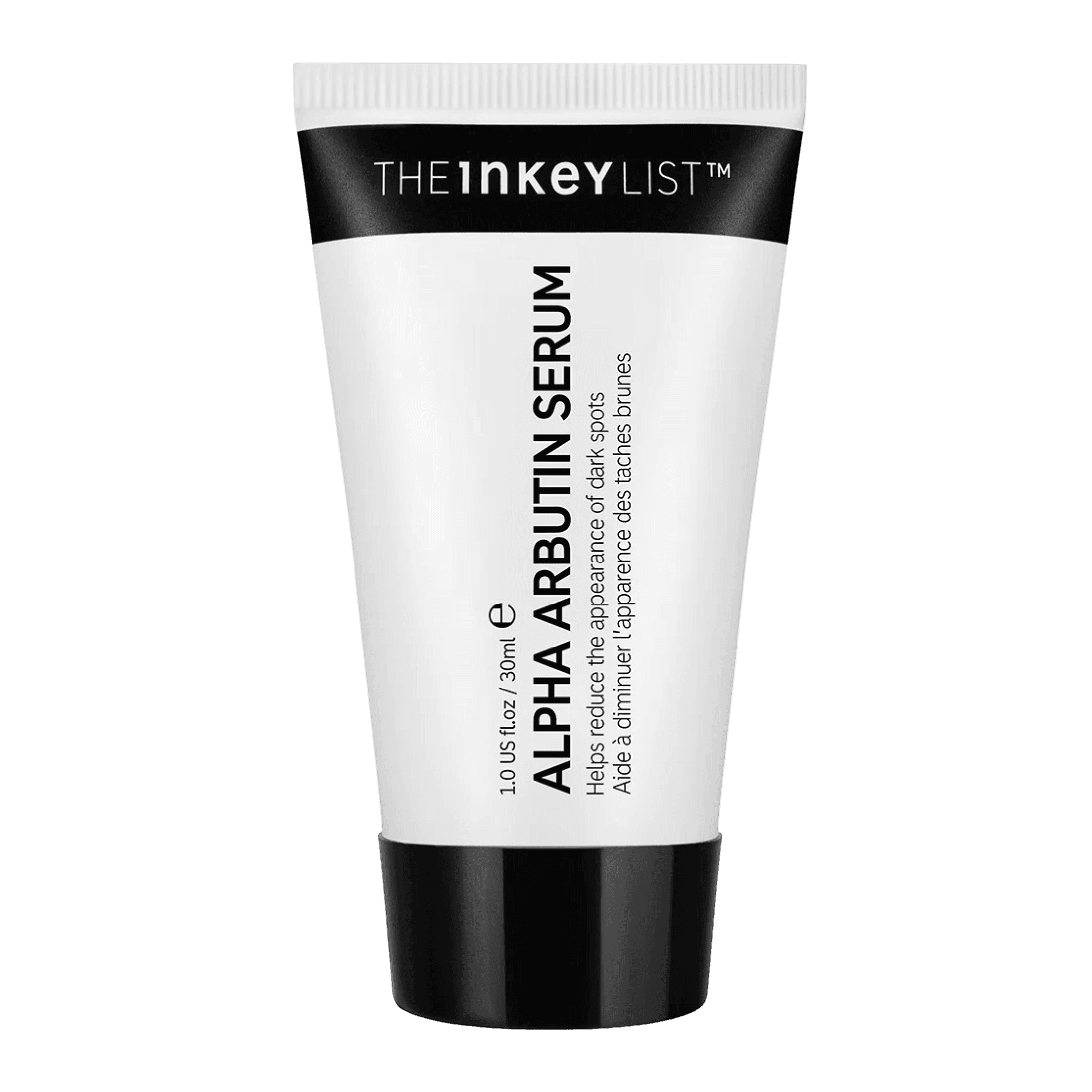 The Inkey List Alpha Arbutin Serum 30 ml for hyperpigmentation and uneven skin tone. Hydrating facial serum reduces fine lines and wrinkles for all skin types.
