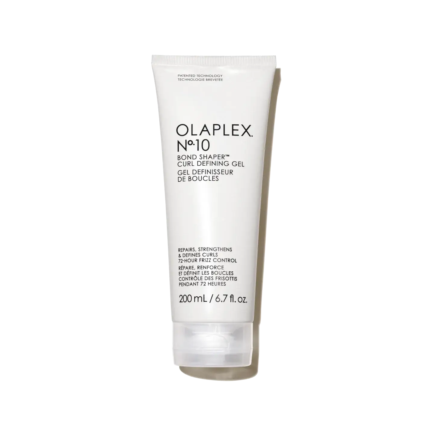 Olaplex No.10 Bond Shaper Curl Defining Gel in a 200ml tube, designed for frizz-free, flexible curls with bond repair and heat protection.