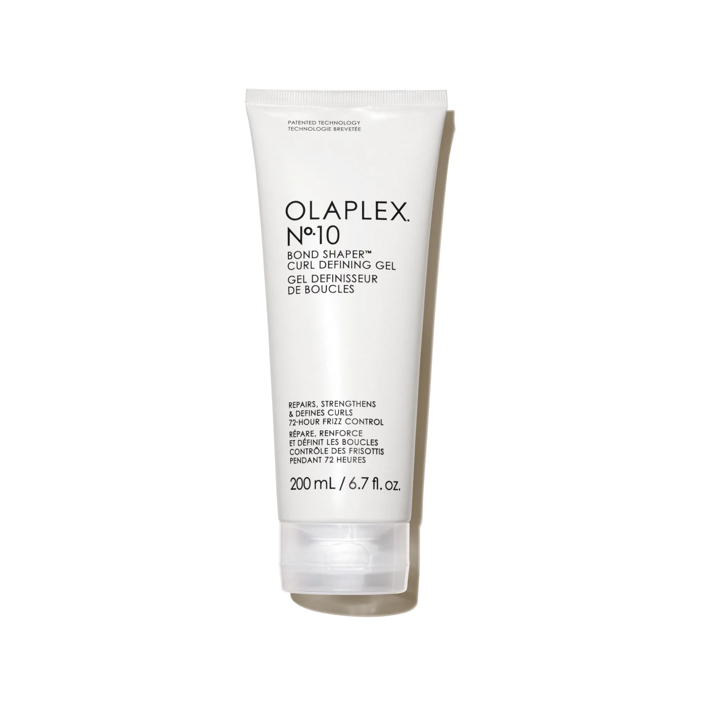 Olaplex No.10 Bond Shaper Curl Defining Gel in a 200ml tube, designed for frizz-free, flexible curls with bond repair and heat protection.