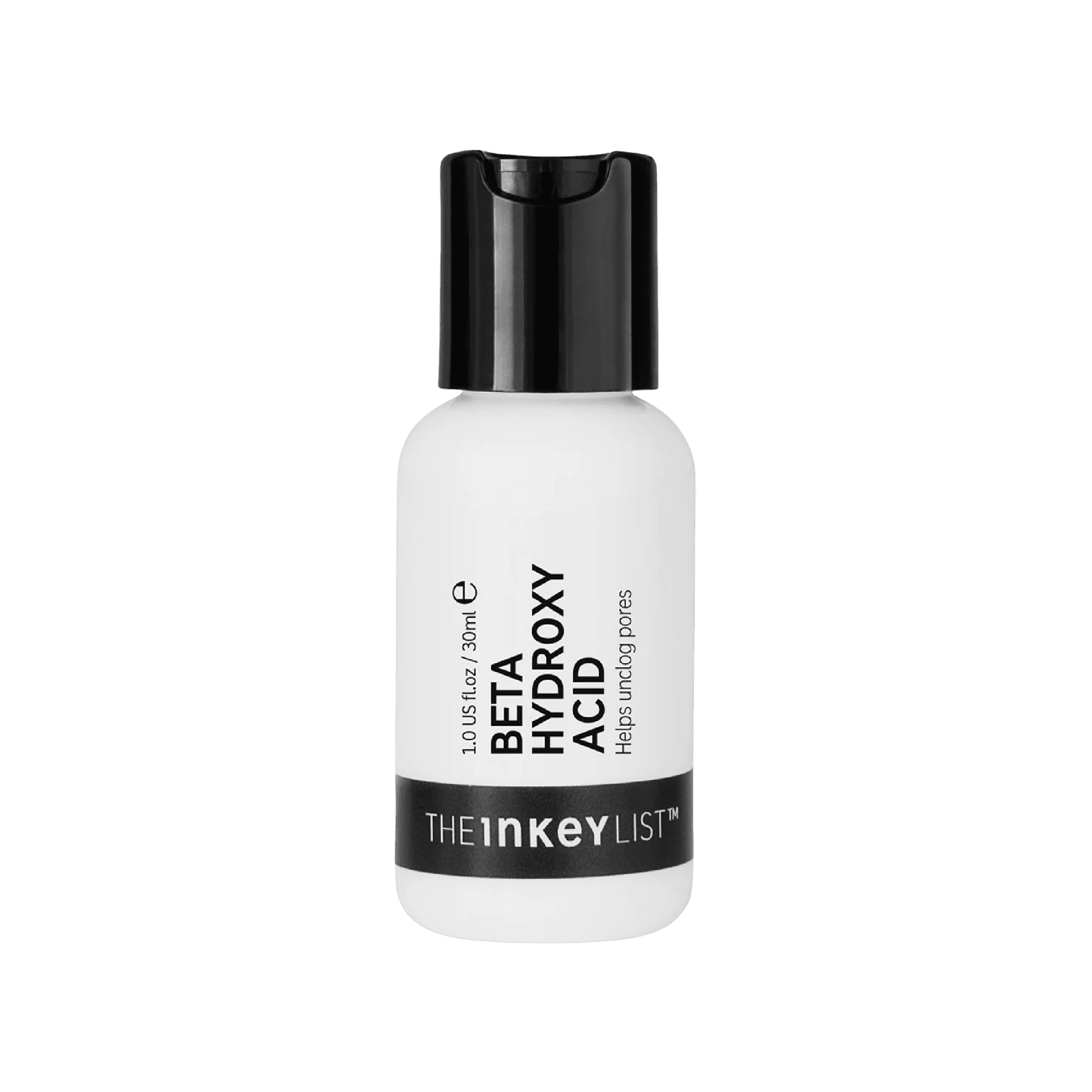 The Inkey List Beta Hydroxy Serum 30 ml, a BHA facial serum for oily skin. Formulated with Salicylic Acid to unclog pores, reduce breakouts, and hydrate skin.